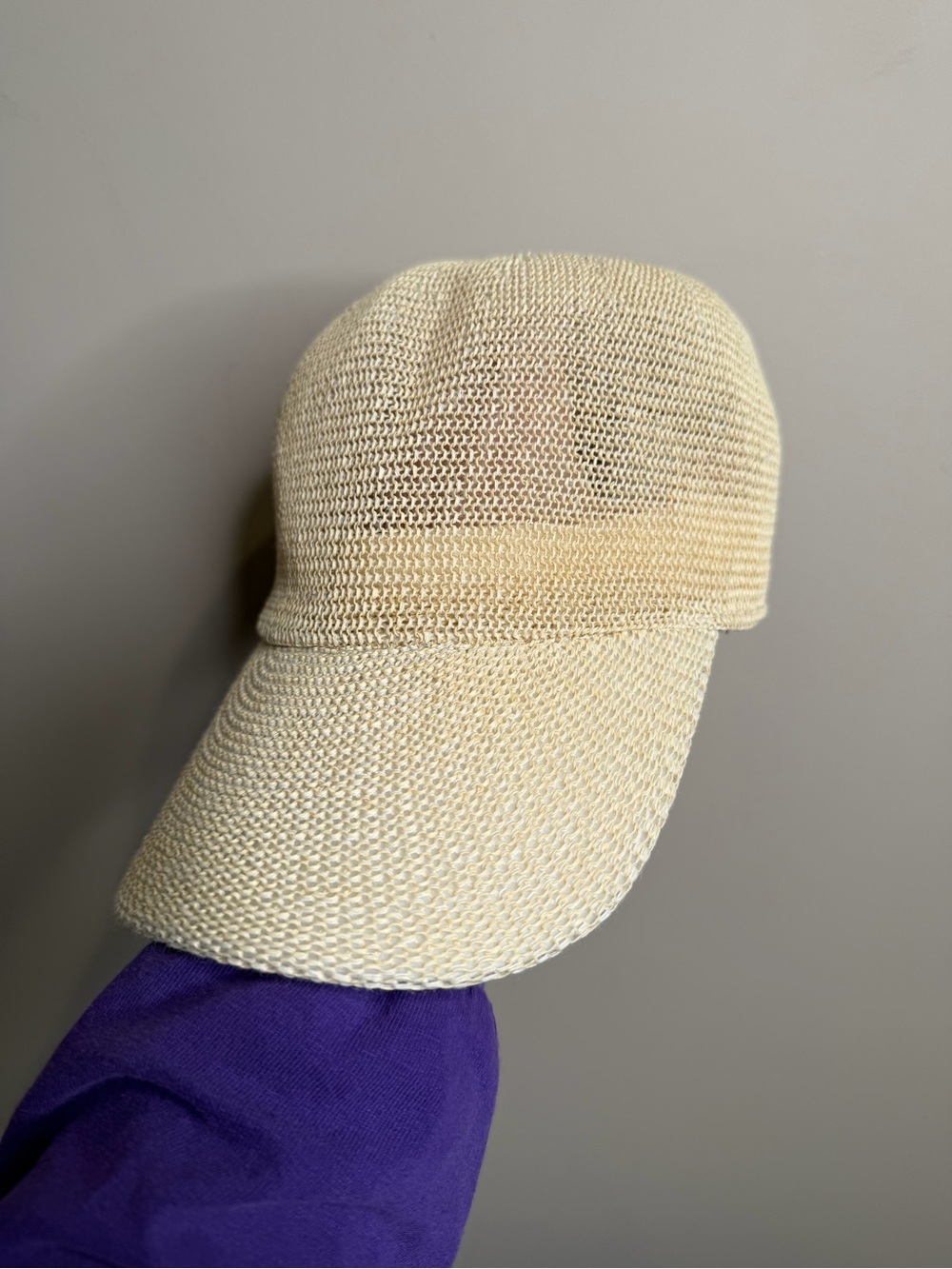 Woven Straw Design Womens Tan Wyeth Baseball Cap Paper Blend Summer Hat O/S